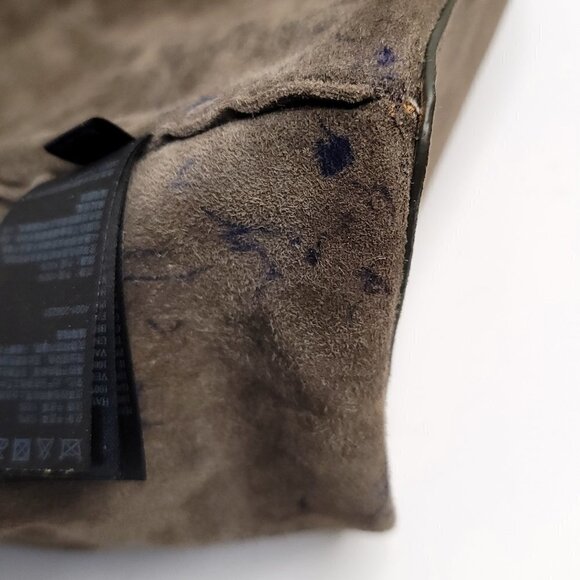 All Saints Club Lea Fringe Tote, Khaki Olive - Picture 12 of 14